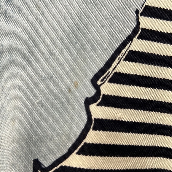 Tory Burch Annette Floral Striped Long Sleeve Dress in size XS Silk Y2K - Picture 4 of 10